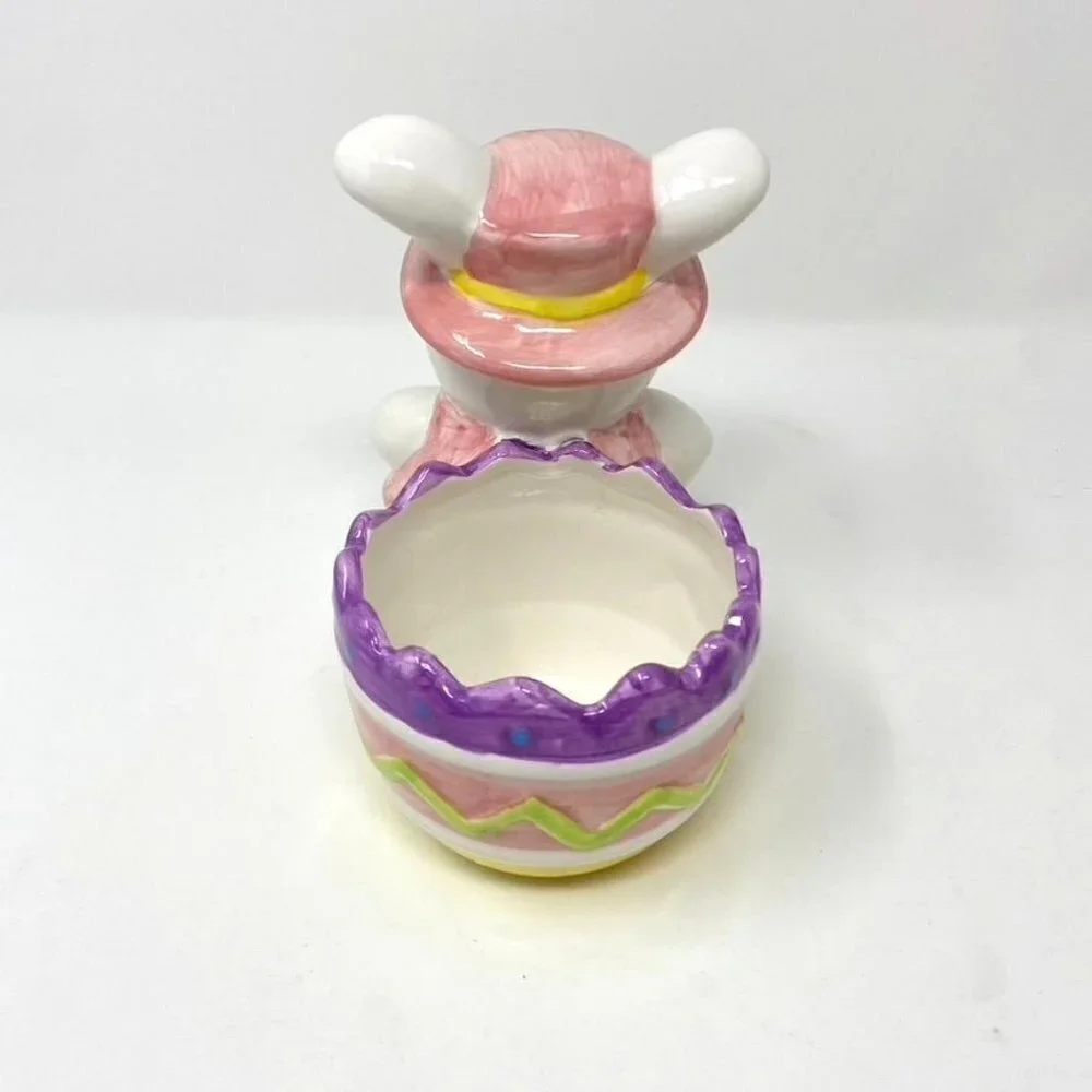 Target Ceramic Easter Bunny Egg Planter Candy Dish